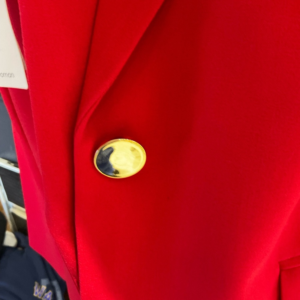 New Red Calvin Klein Suit Jacket - Picture 4 of 6